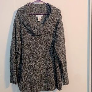 Women’s plus size cowl neck sweater